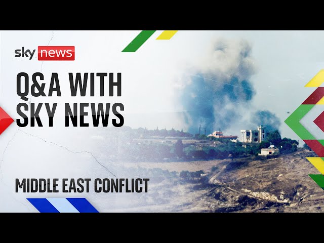 ⁣Watch live: Sky News Q&A on the escalating crisis in the Middle East