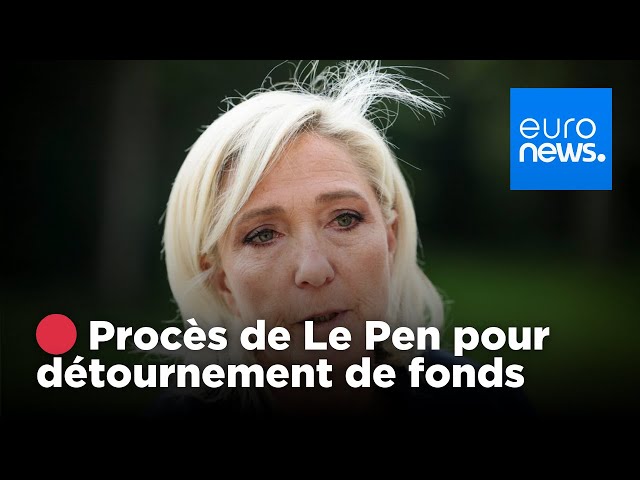 ⁣ France : Marine Le Pen et le RN en procès pour détournement de fonds | euronews 