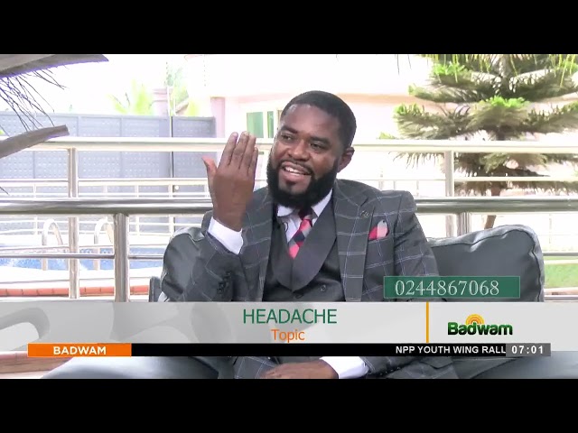 ⁣Health Tips: Headache - Badwam on Adom TV  (30-09-24)