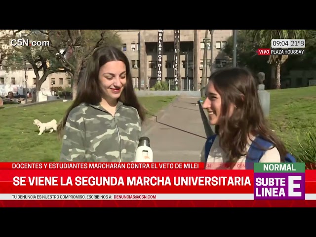 ⁣SEGUNDA MARCHA UNIVERSITARIA: DOCENTES y ESTUDIANTES CONTRE el VETO de MILEI