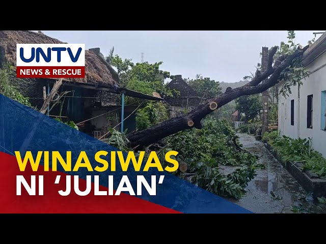 ⁣Batanes at ilang bahagi ng Cagayan, binayo ni ‘Julian’;Insidente ng mga pagbaha at landslide,naitala