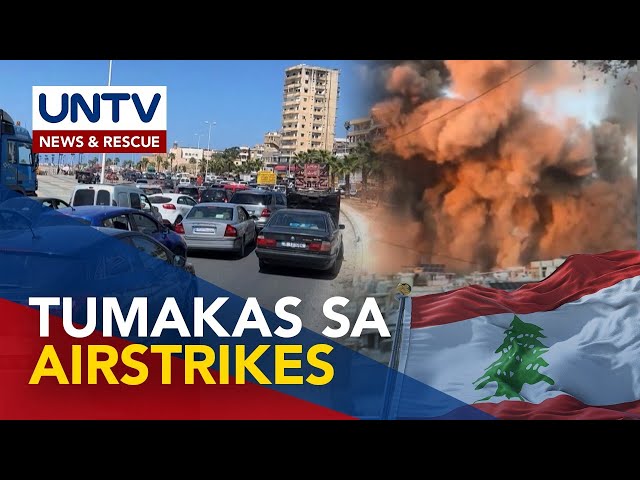 ⁣Nasa 1 milyong indibidwal, lumikas mula sa Lebanon sa gitna ng Israel military strikes