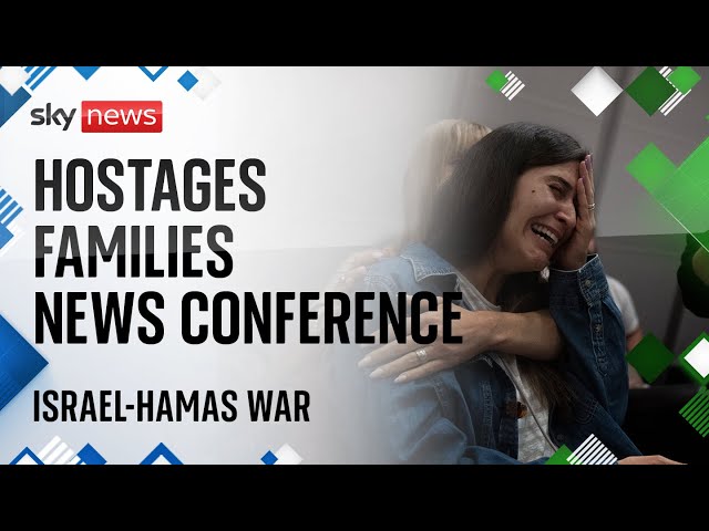 ⁣Watch live: Family members of hostages in Gaza hold a news conference