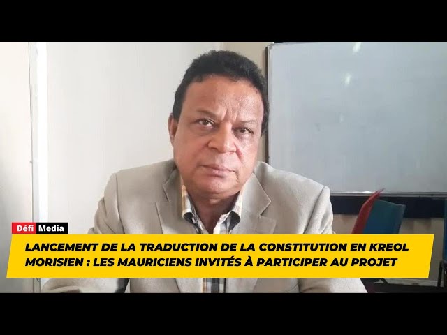 ⁣Lancement de la traduction de la Constitution en Kreol Morisien