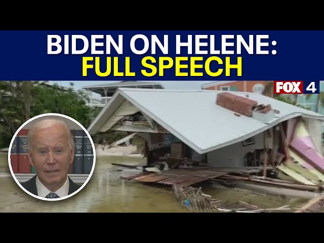 Pres. Biden on devastation from Helene: FULL SPEECH