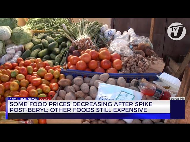 ⁣Some Food Prices Decreasing after Spike Post-Beryl; Other Foods Still Expensive | TVJ News