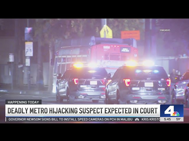 ⁣Deadly Metro hijacking suspect expected in court