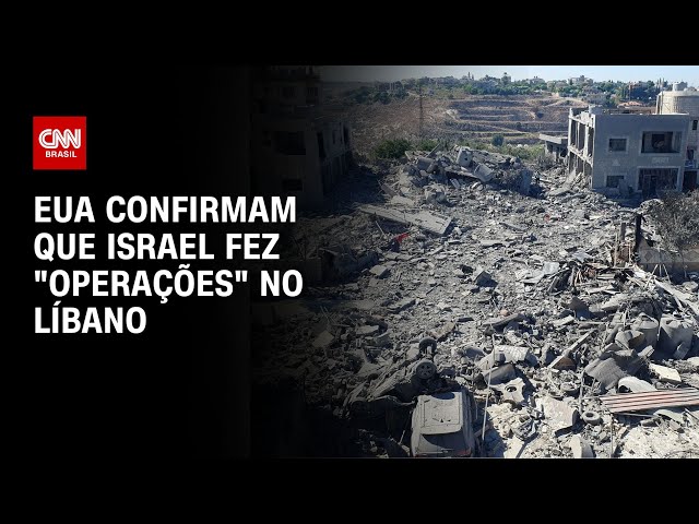 ⁣EUA confirmam que Israel fez "operações" no Líbano | LIVE CNN