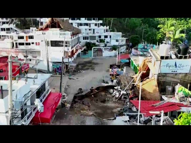 ⁣Estos son los Daños que Dejó John en el Puerto de Acapulco, Guerrero