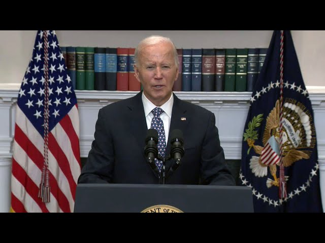 ⁣Biden pledges 'every available resource' to states to help with Helene recovery