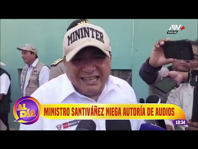 ⁣Ministro Santiváñez niega autoría de audios con el Capitán Izquierdo