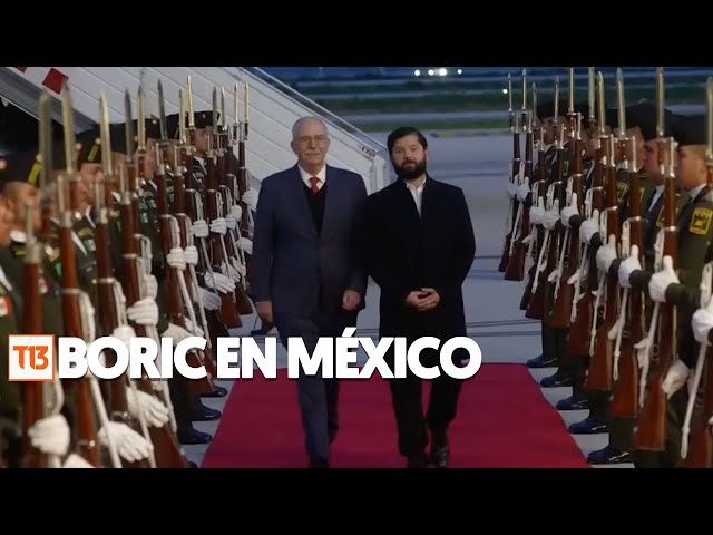 ⁣Así fue la llegada del Presidente Boric al cambio de mando presidencial en México