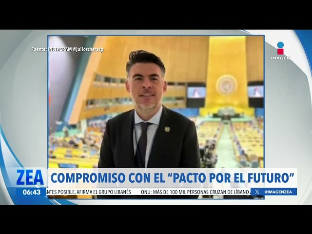 ⁣México reafirma su compromiso con el "Pacto por el futuro": Julio Scherer Pareyón