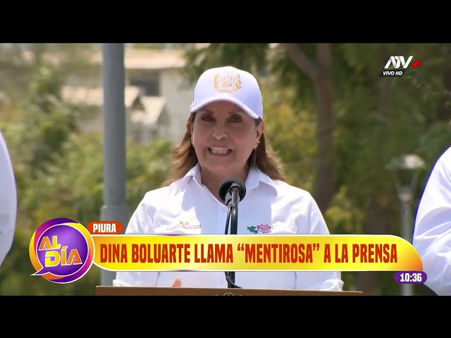 ⁣Dina Boluarte llama "mentirosa" a la prensa