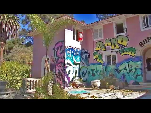 A look inside a Bel Air mansion covered in graffiti