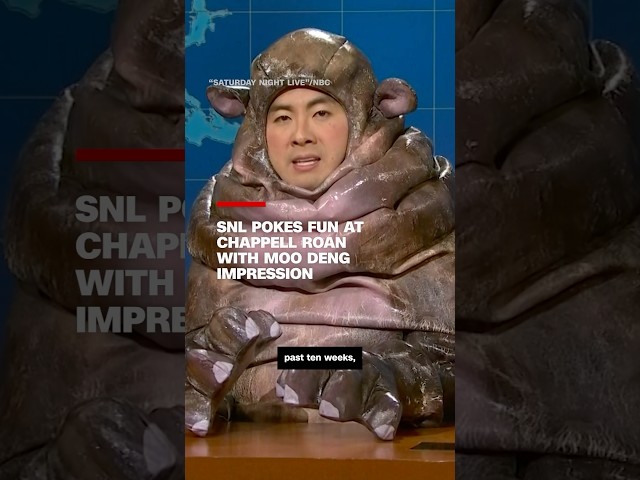 ⁣SNL pokes fun at Chappell Roan with Moo Deng impression