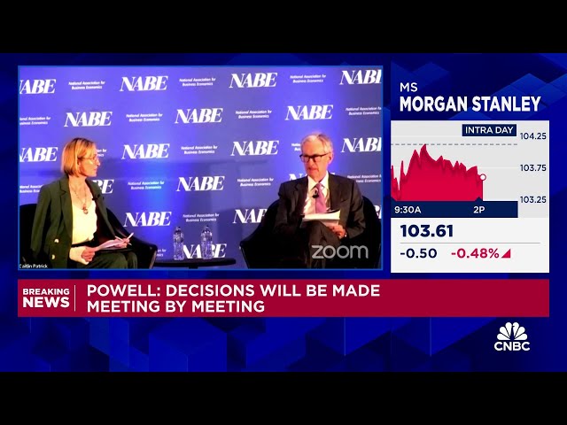 ⁣Fed Chair Powell: If the economy behaves as expected that'll mean two more rate cuts