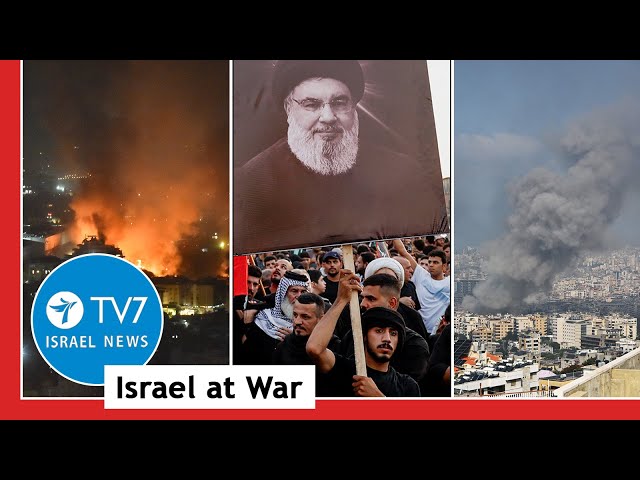 ⁣TV7 Israel News 30.09 IDF devastates Hezbollah & AnsarAllah; U.S warns Iran against striking Isr