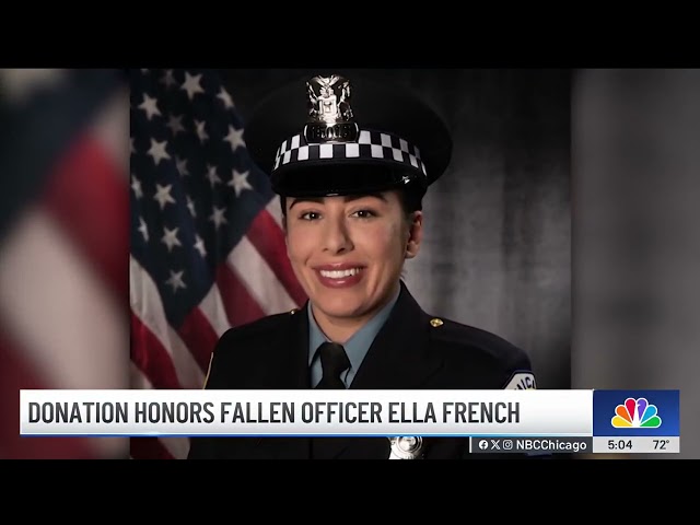 ⁣Chicago students offer support in honor of fallen CPD Officer Ella French