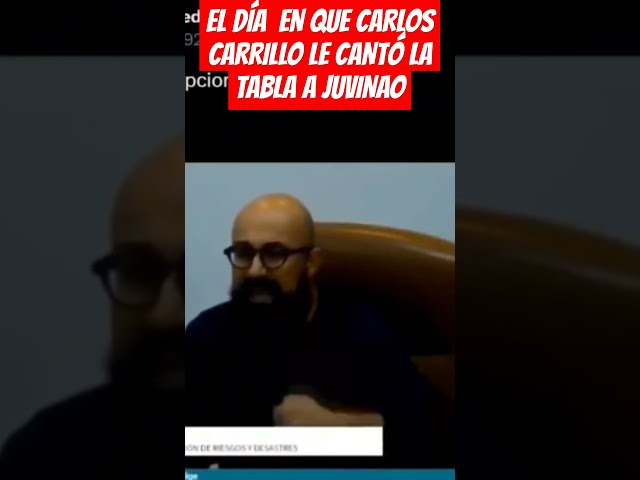 ⁣EL DÍA  EN QUE CARLOS CARRILLO LE CANTÓ LA TABLA A JUVINAO