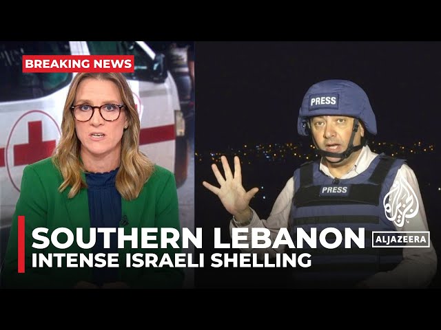 ⁣Fears of imminent invasion of Lebanon: Intense Israeli shelling in southern Lebanon