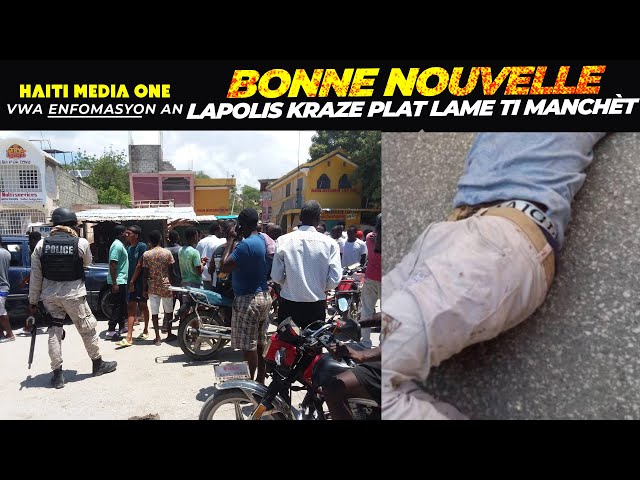 ⁣Bòn Nouvèl Pou Popilasyo An Lapolis Kraze Plat Atè Gwoup Gang ki Rele lame ti Manchèt,