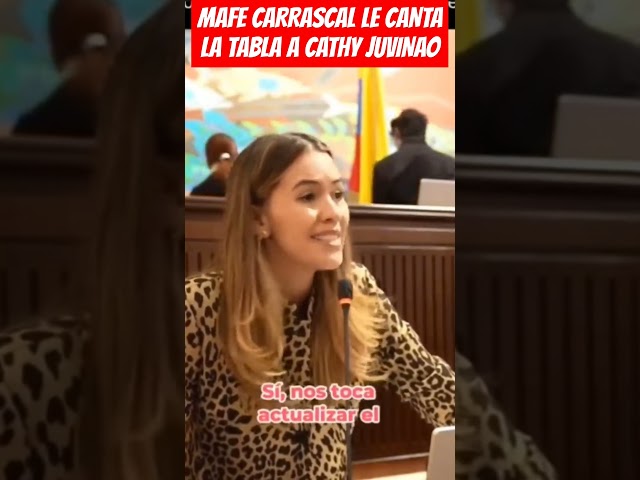 ⁣MAFE CARRASCAL LE CANTA LA TABLA A CATHY JUVINAO