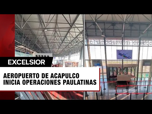 Aeropuerto de Acapulco inicia operaciones de forma paulatina tras paso de 'John'