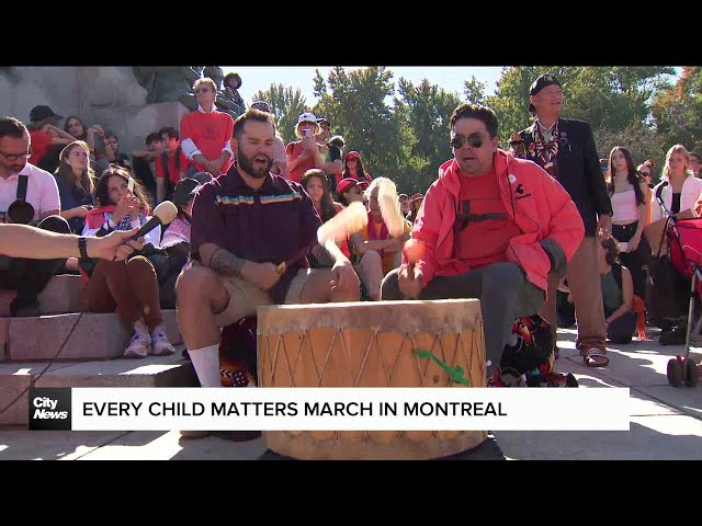 ⁣Montreal march for National Day of Truth and Reconciliation