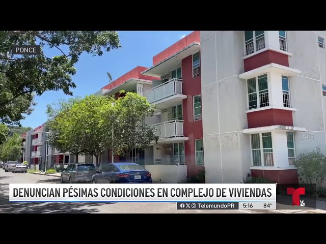 ⁣Residentes reclaman por las malas condiciones de su complejo de vivienda