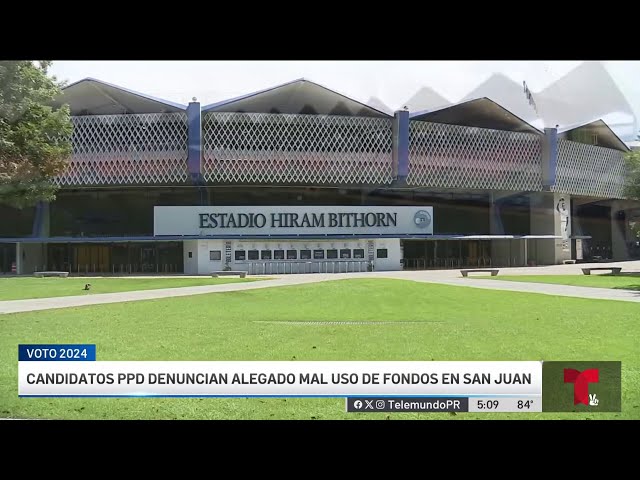 ⁣Candidatos del PPD cuestionan millonario contrato para renovar el Hiram Bithorn