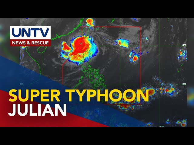 ⁣Bagyong Julian, isa nang ganap na super typhoon habang mabagal na kumikilos