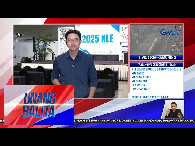 ⁣Walang pasok as of 6:24 AM (October 1, 2024) | Unang Balita