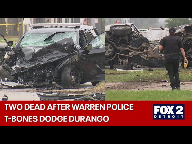 TWO KILLED in Warren Police crash, two officers hospitalized