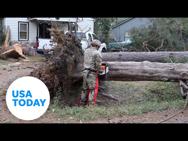 ⁣Augusta flooding: Georgia National Guard helps with cleanup | USA TODAY