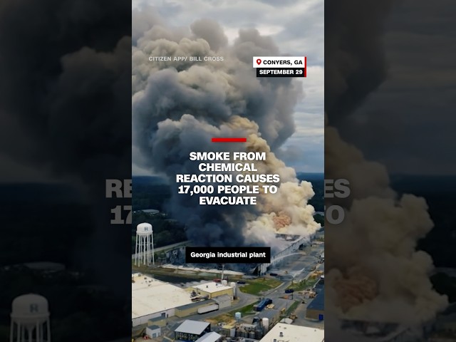 ⁣Smoke from chemical reaction causes 17,000 people to evacuate