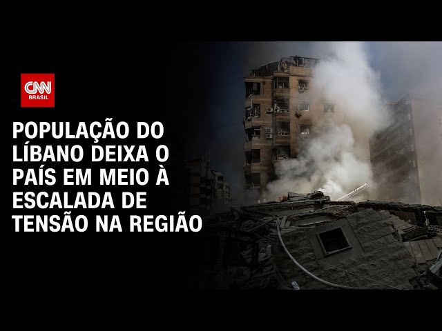 ⁣População do Líbano deixa o país em meio à escalada de tensão na região | CNN ARENA