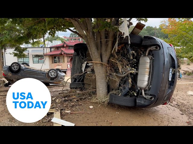 ⁣Watch: Helene’s devastation in Biltmore Village in North Carolina | USA TODAY