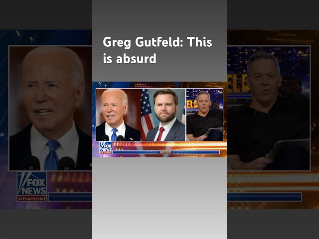 ⁣Greg Gutfeld: Biden referred to JD Vance as a 'secretary' #shorts