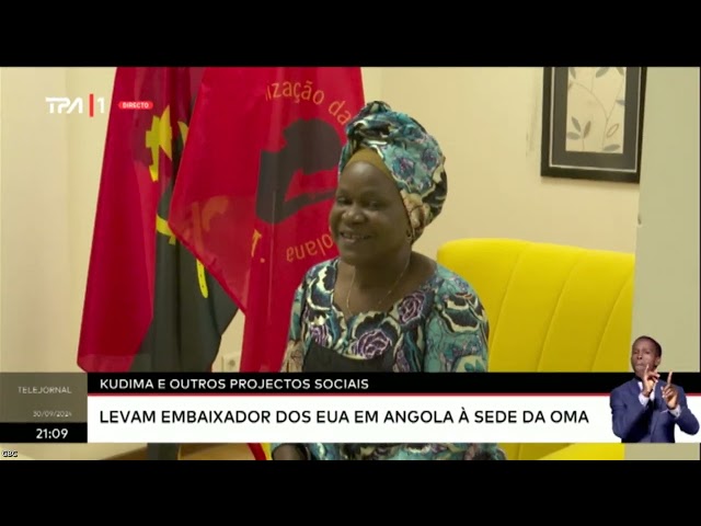 ⁣Kudima e outros projectos sociais levam embaixador dos EUA em Angola à se da OMA