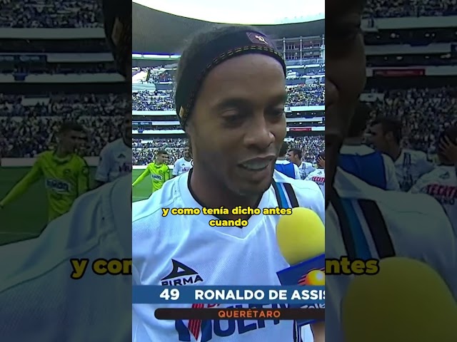  Lo que sintió Ronaldinho al ver el Estadio Azteca a sus pies #shorts