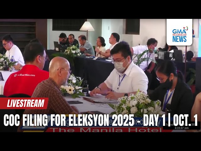 ⁣LIVE: COC filing for Eleksyon 2025 - Day 1 (Oct. 1, 2024)