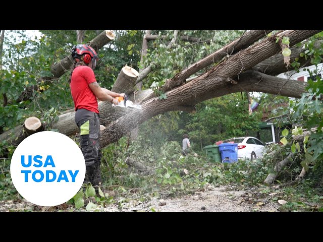 ⁣Helene aftermath: Community clears Helene damage in North Carolina | USA TODAY