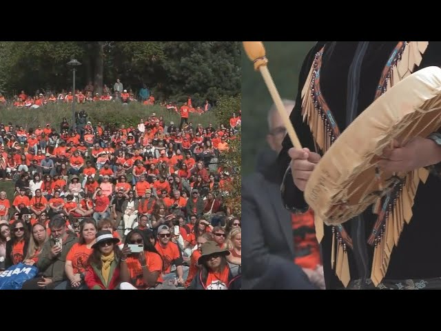 ⁣Crowds father at UBC to honour National Day for Truth and Reconciliation