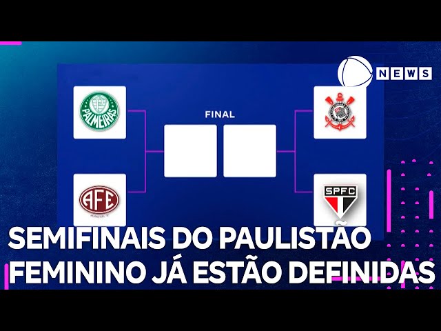 ⁣Semifinais do Paulistão Feminino já estão definidas