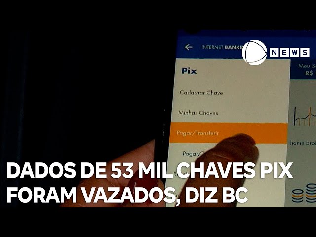 ⁣Banco Central informa vazamento de dados de 53 mil chaves Pix