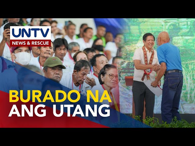 ⁣Dekadang utang sa lupang sakahan ng nasa 3,500 magsasaka sa Tarlac, burado na