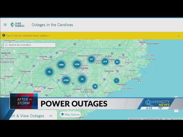 ⁣Duke Energy rep gives update on power outages throughout the Carolinas