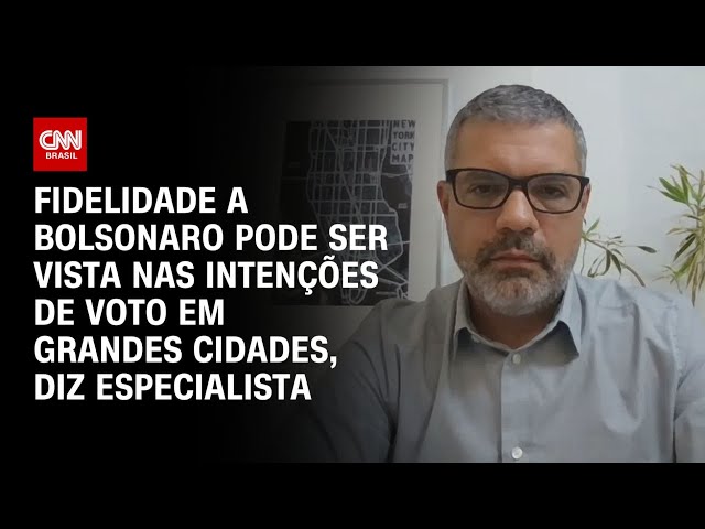 ⁣Fidelidade a Bolsonaro pode ser vista nas intenções de voto em grandes cidades, diz especialista |WW