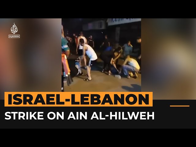 ⁣Israeli strike hits Lebanon’s Ein al-Hilweh Palestinian refugee camp | Al Jazeera Newsfeed